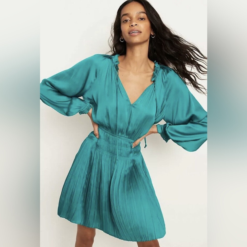 Current Air Teal Alyce Mini Dress
